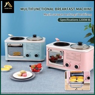 1200W 8L 4 in 1 Multifunction Breakfast Machine Mini Oven Bread Toaster Baking Oven Fry Pan Hot Pot 