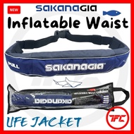 SakanaGia Inflatable Waist Life Jacket Automatic / Manual Safety Fishing Inflation SAKANA GIA Belt