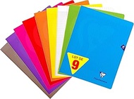 ClaireFontaine – Ref 293311AMZ – Polypropylene Squared Paper Notebook Pack of 9 48 Pages - Grands Ca