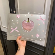 Miranda MacBook(Crystal)A3240 M4 Air13 M4 A3241 Air15 bow-knot Case For MacBook Transparent Pro16