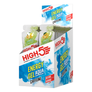 ( 20 Pack ) HIGH5 Energy Gel Aqua Caffeine / IsoGel Plus: Energy gel with fruit juice and 30mg caffe