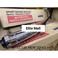 YAMAHA LC135 NEW V2 V3 V4 E POWER BERANG MUFFLER EKZOS PIPE  EPOWER BERANG STANDARD OPEN RACING