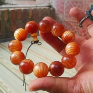 Emperor Blood Dragon Wooden Bracelet 20 Fully Transparent Northeast Agarwood Pine Mingzi Bracelet Me