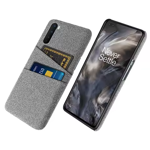 For OnePlus Nord Case Luxury Fabric Dual Card Phone Cover For One Plus Nord Funda oneplus Nord 1+Nor