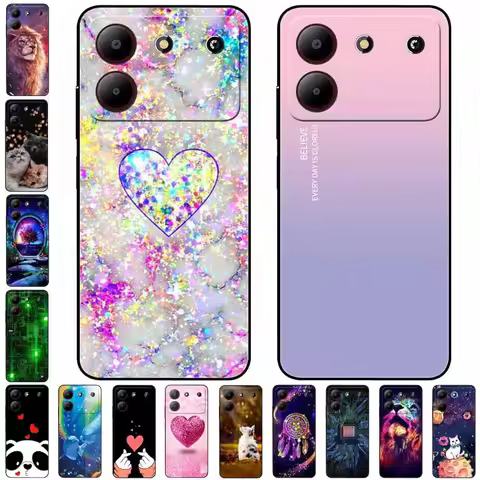 For ZTE Blade A54 Case Protective Soft Silicone Lovey Cat Space TPU Covers for ZTE BladeA54 4G Bumpe