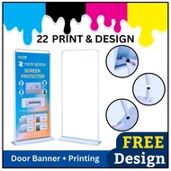Door Banner Bunting Stand + Printing (FREE Design)#tarpaulin#bunting 2x6#murah#banner murah#design b