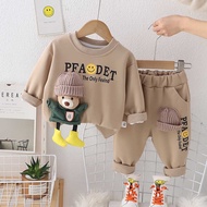 Boy Sweatshirt Suit Autumn Clothes 2024 Handsome Boy Baby Spring Autumn Baby Clothes Children Two-Pi