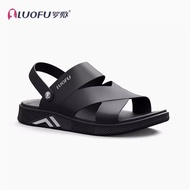 Luofu Sandals Mens Summer Outside Wear Driver Driving Breathable Summer Anti-slip Wear-resistant Spo