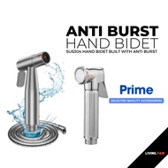 Living Fair Anti Burst Hand Bidet Stainless Steel High Pressure Hand Sprayer Bathroom Bidet Water Spray