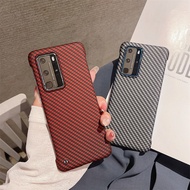 Frameless Ultra-Thin Carbon Fiber Hard Case For Huawei P50 P50Pro P30 P30Pro P40 P40Pro Shockproof C
