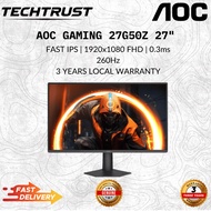 [ AOC 27G50Z (260HZ) GAMING MONITOR ] - 27" FAST IPS FHD / 0.3Ms / ADAPTIVE SYNC / HD MI + DP