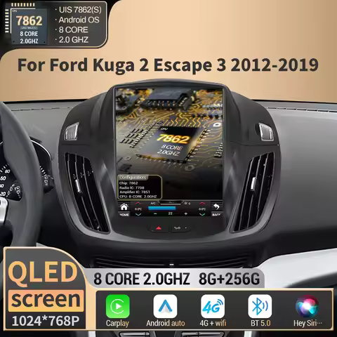 9.7' Android Car Multimedia Stereo Navigation GPS Radio Head Unit for Ford Kuga 2 Escape 3 2012-2019