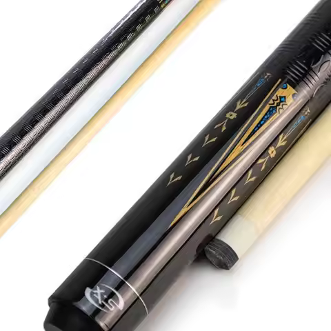American Nine Ball Table Billiard Cue Stick Wood Large Head Fancy Pool Cue for Billiards and Bowling