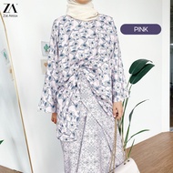 ZOE ARISSA Baju Kurung Moden Raya 2025 – Baiduri Kurung Pario Printed Baju Kurung Wanita Blossom Exq