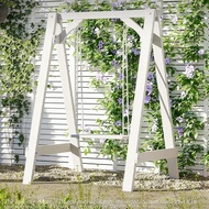 Balcony Chair Solid Wood Household Outdoor Bench Multifunctional Swing Antiseptic Wood Outdoor Chair