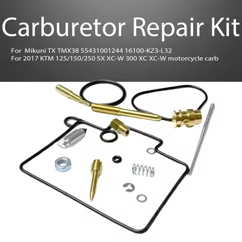 Carburetor Repair Kit for Mikuni TX TMX38 55431001244 16100-KZ3-L32 For 2017 KTM 125/150/250 SX XC-W