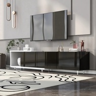 70.1''-100 '' Modern Stylish Tv Stand Tv Cabinet 80+inch Tv , Modern Tv Stand，white+black