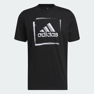 adidas Lifestyle Two-Tone Stencil Short Sleeve Graphic Tee Men Black HS2519
