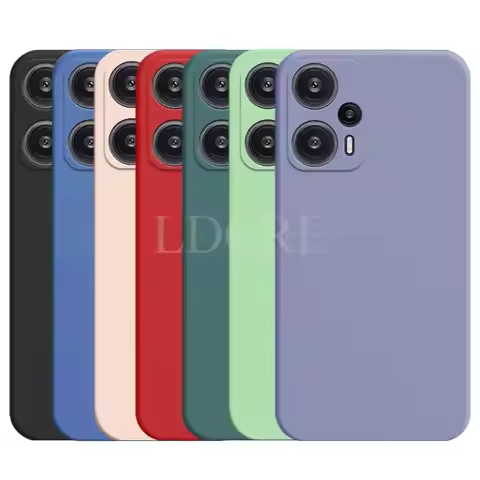 For Xiaomi POCO F5 Case Liquid Silicone Coque Cover For Xiaomi POCO F5 Cover TPU Rubber Protective P