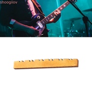 SHOOGMY Brass Guitar Nut, Brass Color Brass Material 12-String Guitar Nut, Premium Sturdy Constructi