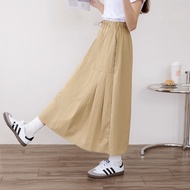 OB Strictly Selected Stitching Pleated Waist Drawstring A-Line Cargo Skirt Dress < CA2883 > Large Si