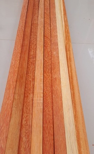 ไม้ระแนง มัดละ 10 แผ่น ไม้สำหรับDIY (ไม้ใหม่) ไม้เนื้อแข็ง ลายสวย  ยาว 40cm 70 cm 80 cm 100 cm 150 กว้าง 3.5 cm หนา 1 cm