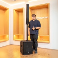 River Acoustics G15 ลำโพงคอลัมน์แอคทีฟ ขนาด 4 นิ้ว 6 ดอก ซับ 15 นิ้ว มิกเซอร์ในตัว 3 ช่อง บลูทูธ AT 