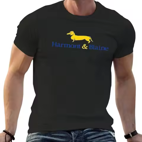 estampado Harmont Blaine para hombre y mujer, algodón de verano, manga corta de gran tamaño, marca, 