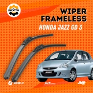 Wiper HONDA Jazz GD3 2001-2008 Frameless Premium Silent Broom Anti-Scratch 1 Set W101