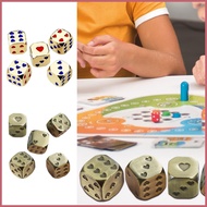 Six Sided Heart Pattern Board Game 6-Sided Table Game Round Corner 6-Sided 5X For Drinking Entertain