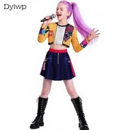Demon Hunter Costume Popular Singer Halloween Girls Costume Witch Hunters Suit