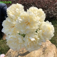 INSTORE Simulation Peony Flowers, Beautiful Exquisite Artificial Flowers, Party Accessories Silk Flowers Durable Fake Flower Table Decoration