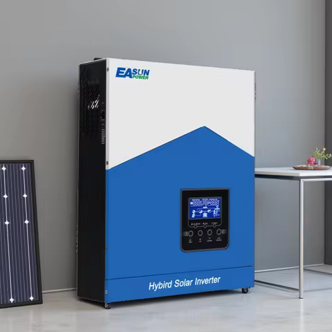 EASUN POWER Hybrid Solar Inverter Pure Sine Wave MPPT 6.2KW 4.2KW 3.2KW 2.2KW 12V 24V 48V 220v Solar