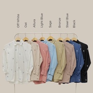 KEMEJA Special Giyomi Id - Aile Shirt Embroidery / Women's Shirt / Linen Shirt / Women's Top Ma-4