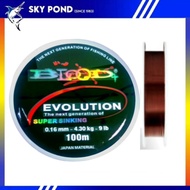 BloodX 100m Evolution Monofilament Fishing Line (18lbs/23lbs/28lbs/34lbs)