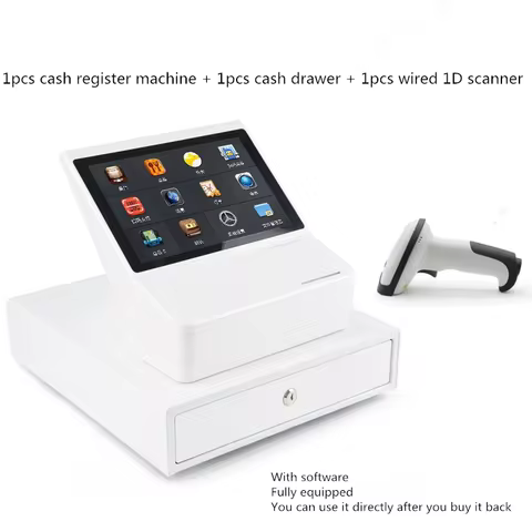Bring Cash Register Software 10.1 Inch All in One Android POS System Cash Register Machine Touch Scr