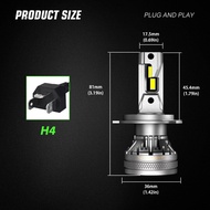 Novsight N37 Led ไฟหน้ารถยนต์ H1 H3 9005 9006 HB3 HB4 H7 H8 H9 H11 120W 22000Lm ไฟตัดหมอกคู่หนึ่งปลั