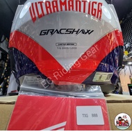 **LIMITED EDITION** SERIAL NUMBER 0888 GRACSHAW HELMET GENNEX ULTRAMAN TIGA WITH DOUBLE VISOR