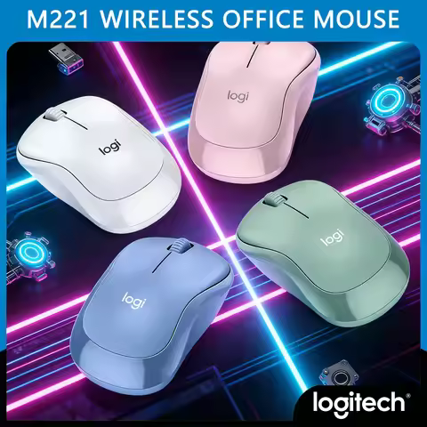 Original Logitech M220/M221 Wireless Mouse Silent Click 2.4GHz Nano Receiver Office Mouse