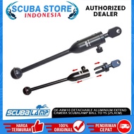 DE-ARM10 Detachable Aluminum Scubalamp Extend Camera Arm Ball to YS 10 inch 25.4cm Video Light Under