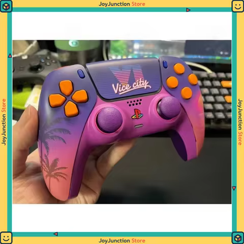 Gta 6 Sunset City PS5 Controller Shell Faceplate Cover With Touchpad For DualSense Controller Replac