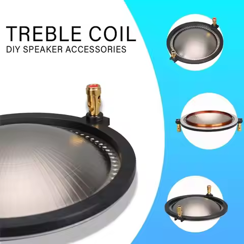 1Pc Titanium Film Tweeter Voice Coil Membrane DIY Parts 34.4 44.4 51.3 72.2 74.5mm Core Treble Speak