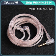 Jcally PJ2+ 5N OFC Earphone Upgraded Cable with Mic for EDX PRO Castor ZSN PRO EDX Lite AS16 PRO
