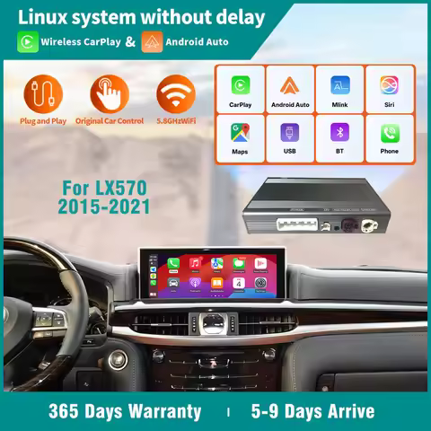 Upgrade Wireless CarPlay Android Auto Car box Kit for LX570 NX300H RX IS ES GS RC CT LS LC UX GX DVD
