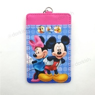 Disney Mickey &amp; Minnie Mouse Ezlink Card Holder With Keyring