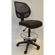 High Drafting chair with armrest, height 59 to 85cm