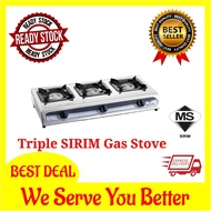 Gas Stove Butterfly Gas Stove Nice Burner Butterfly Triple Gas Burner Stove BGC - 3011 L SIRIM Certi