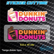 Sticker cutting - dunkin donuts Sticker, motorbike helmet Sticker