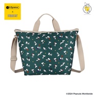 Lesportsac Deluxe Easy Carry Tote Crossbody Bag กระเป๋าสะพายข้างพาดลำตัว Style 4360 Lesportsac x Pea