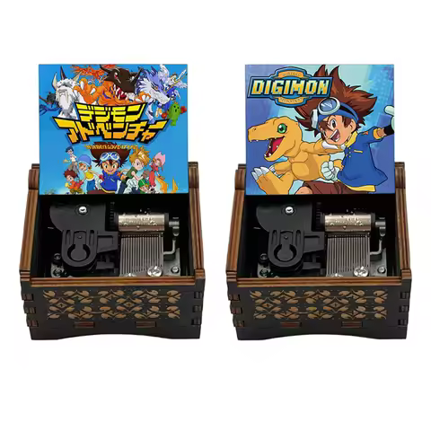 Anime Digimon Opening Theme Song Butter-Fly Music Box Office Desk Decoration Birthday Holiday Gift